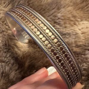 WOW Authentic Anna Beck Rose Gold Plated Sterling Silver Cuff Bracelet